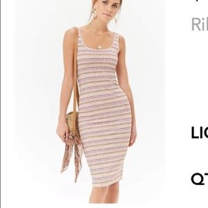 Ribbed body-con dress